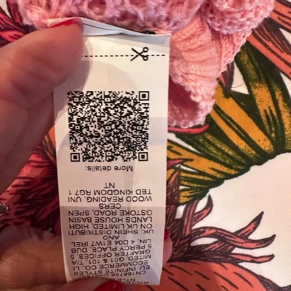 Sold. Pink Strawberry Sweater - Picture 4 of 4